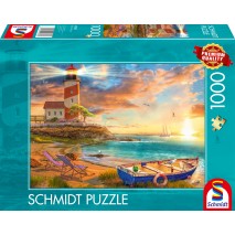 Puzzle 1000p Coucher de Soleil sur la Baie du Phare