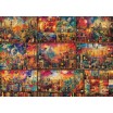 Puzzle 2000 p Livres Vins et Voyage