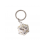 Porte Clé D20 Argenté + Lot de 7 Mini Dés Métal
