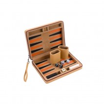 Backgammon 9'' Beige Zipper beige orange noir