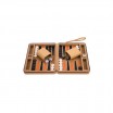 Backgammon 9'' Beige Zipper beige orange noir
