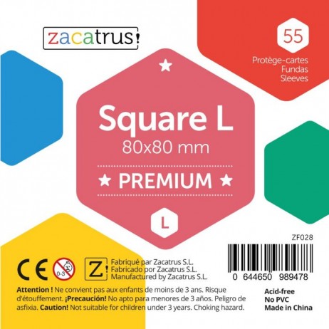 Zacatrus Square Large Premium 80 x 80mm