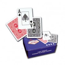 Cartes Poker 100 % Plastique Eco Noir