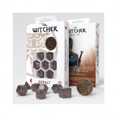 Set de Dés Witcher Geralt, La Neutralité a un Prix