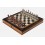 Coffret Echecs Noyer/Nacre Pièces métal