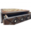 Coffret d'échecs Bois de Rose 52x46x10.5 cm