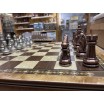 Coffret Echecs Noir/Nacre Pièces métal rose/ noir Mates