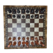 Coffret Echecs Noir/Nacre Pièces métal rose/ noir Brillantes