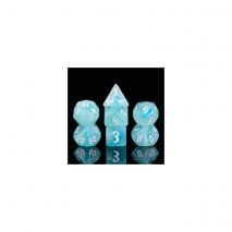 Lot de 7 Dés Nuage & Blanc