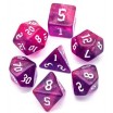 Lot de 7 Dés Paillettes Rose