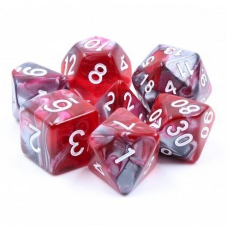 Lot de 7 Dés Dragon's Blood