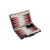 Backgammon 36 x 36 x 5 cm, rouge/noir