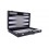 Backgammon 38 x 23 x 5,5 cm noir/blanc/gris