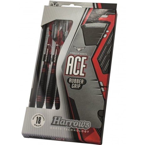 Fléchettes Ace Rubbergrip 18Gr softip