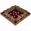 Shut the box 4 joueurs Noyer 29x29x3,5 cm