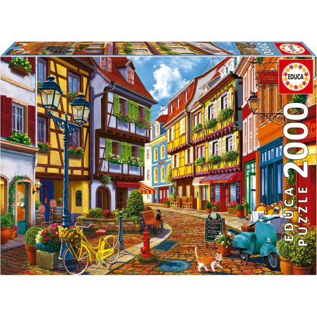 Puzzle 2000 pces La rue Rayonnante