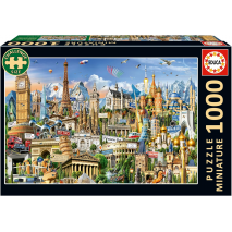 Puzzle 1000 pces Symboles de l'Europe Miniature