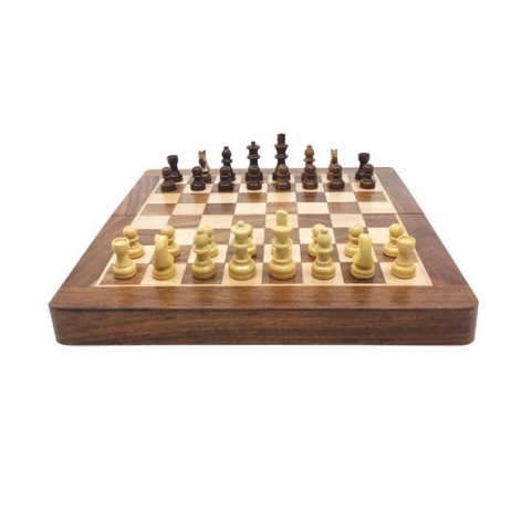 Coffret echecs bois magnétique 40cm