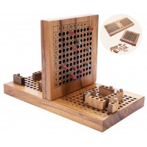 Jeu de Bataille Navale en Bois