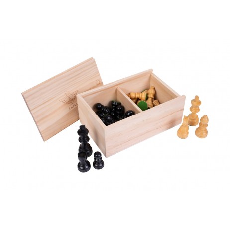 Jeu d'échecs Poli King 82mm en Coffret Bois Jeu d'échecs Poli King 82mm en Coffret Bois