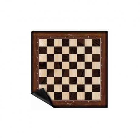 Tapis échecs néoprène Bois 50 cm