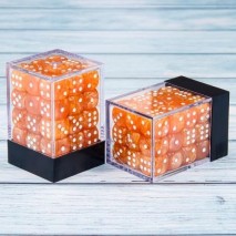 Lot de 36 Dés 6 Faces Orange