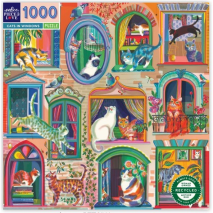 Puzzle 1000 p Cats in windows