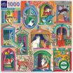 Puzzle 1000 p Cats in windows