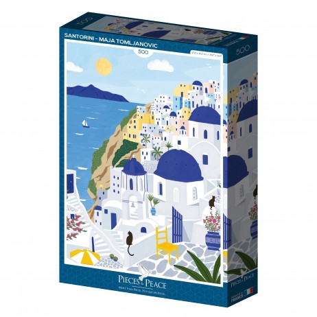 Puzzle 500p paul Santorini Maja Tomljanovic
