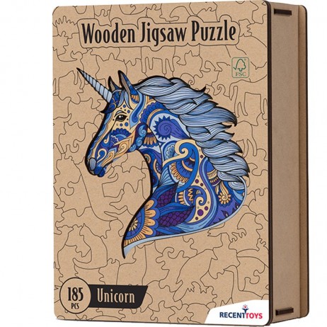 Puzzle Bois 187p Licorne