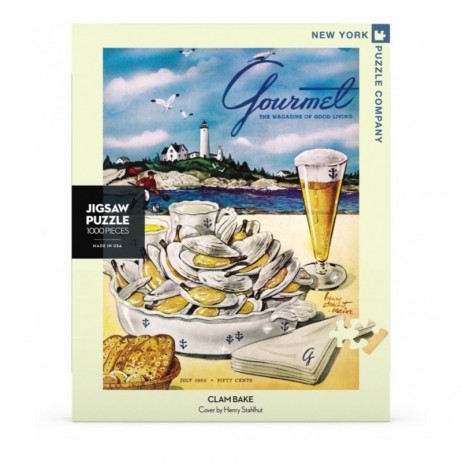 Puzzle 1000pc Gourmet Clam Bake Henry Stahlhut