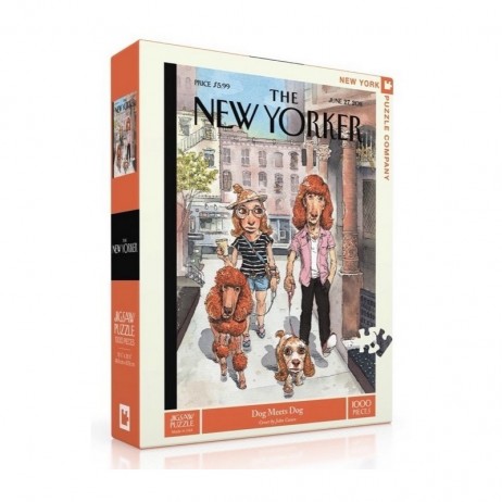 Puzzle 1000pc New Yorker Dog Meets Dog John Cuneo