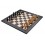 Jeu d'Échecs Noir Marqueté en Érable 40 x 40 cm avec Pièces