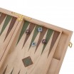 Backgammon Boîte Neutre Loupe et Noyer 38×24×5,5 cm