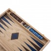 Backgammon Pliable 38cm Bleu et Brun