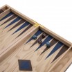 Backgammon Pliable 38cm Bleu et Brun