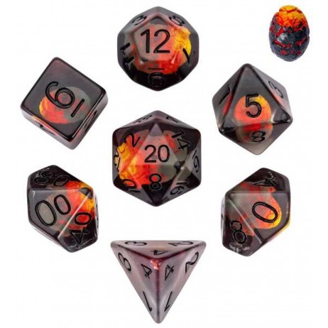 Set de 7 Dés uf de Dinosaure