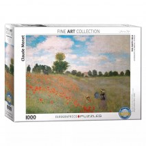 Puzzle 1000p Les coquelicots Monet