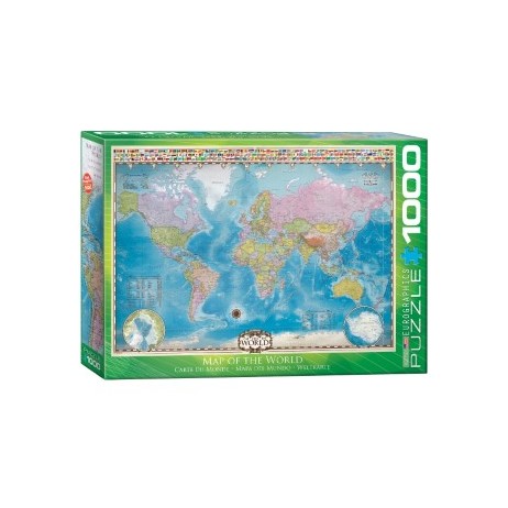 Puzzle 1000p Map of the word