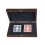 Coffret Cartes Bois Marron Foncé 24x17cm