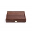 Coffret Cartes Bois Marron Foncé 24x17cm