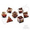 Lava Peaks Sharp Edge RPG Dice Set