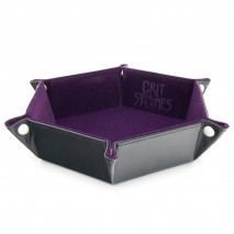 Piste de dés pliable Hexagonale Violette