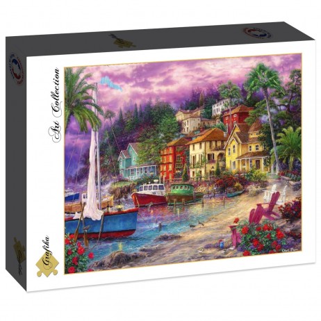 Puzzle 2000p On Golden Shores Chuck Pinson 