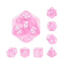 Kit de 7 Dés Mint Rose