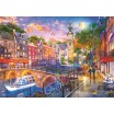 Puzzle 1000 p Coucher de Soleil sur Amsterdam