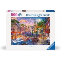 Puzzle 1000 p Coucher de Soleil sur Amsterdam