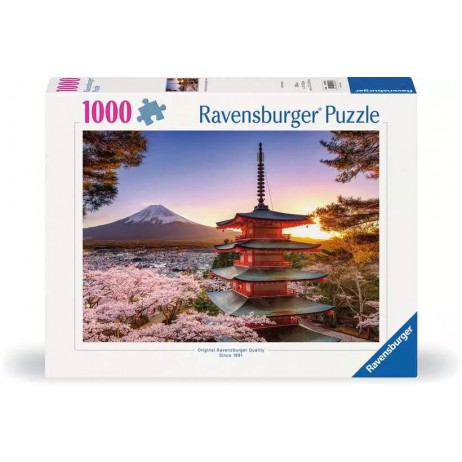 Puzzle 1000 p Cerisiers en fleurs du Mont Fuji