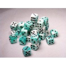 Chessex set de 36dés turquois