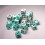Chessex set de 36dés turquois